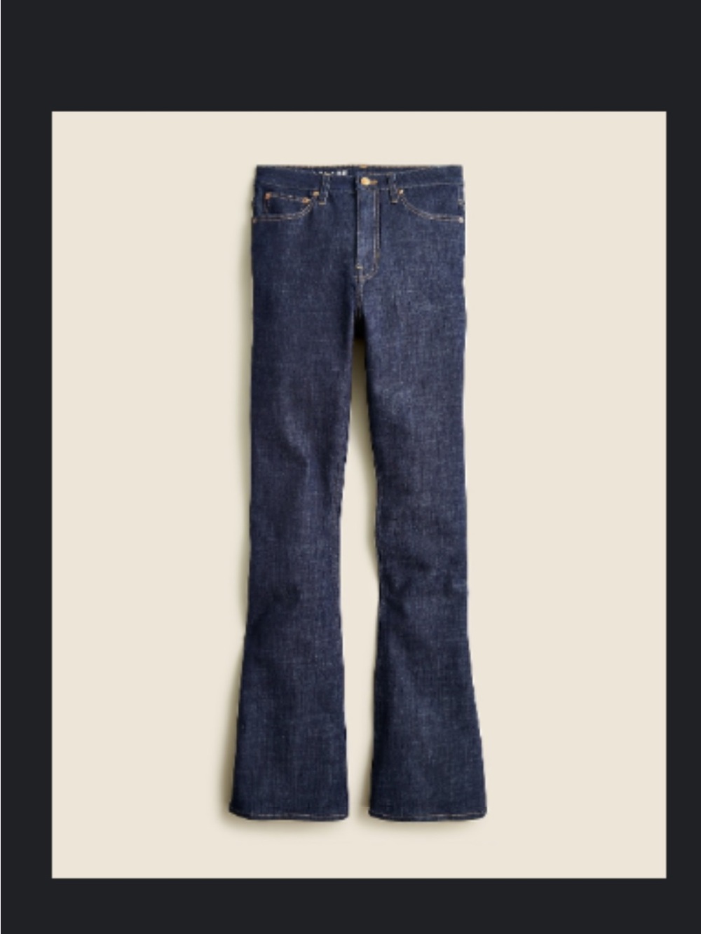 J. Crew Skinny Flare Jeans in rinse wash